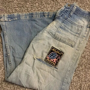 VERY rare 1960s bellbottom patchwork jeans Juniors size 5